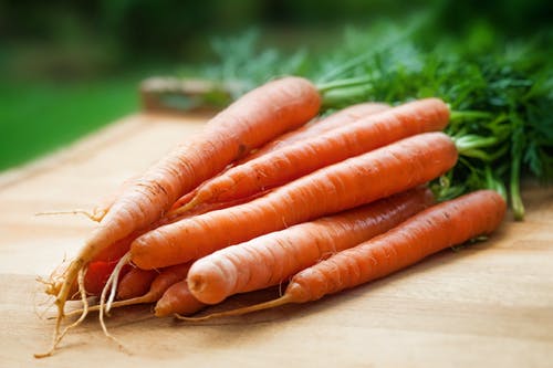 Carrots Vitamin A for horses